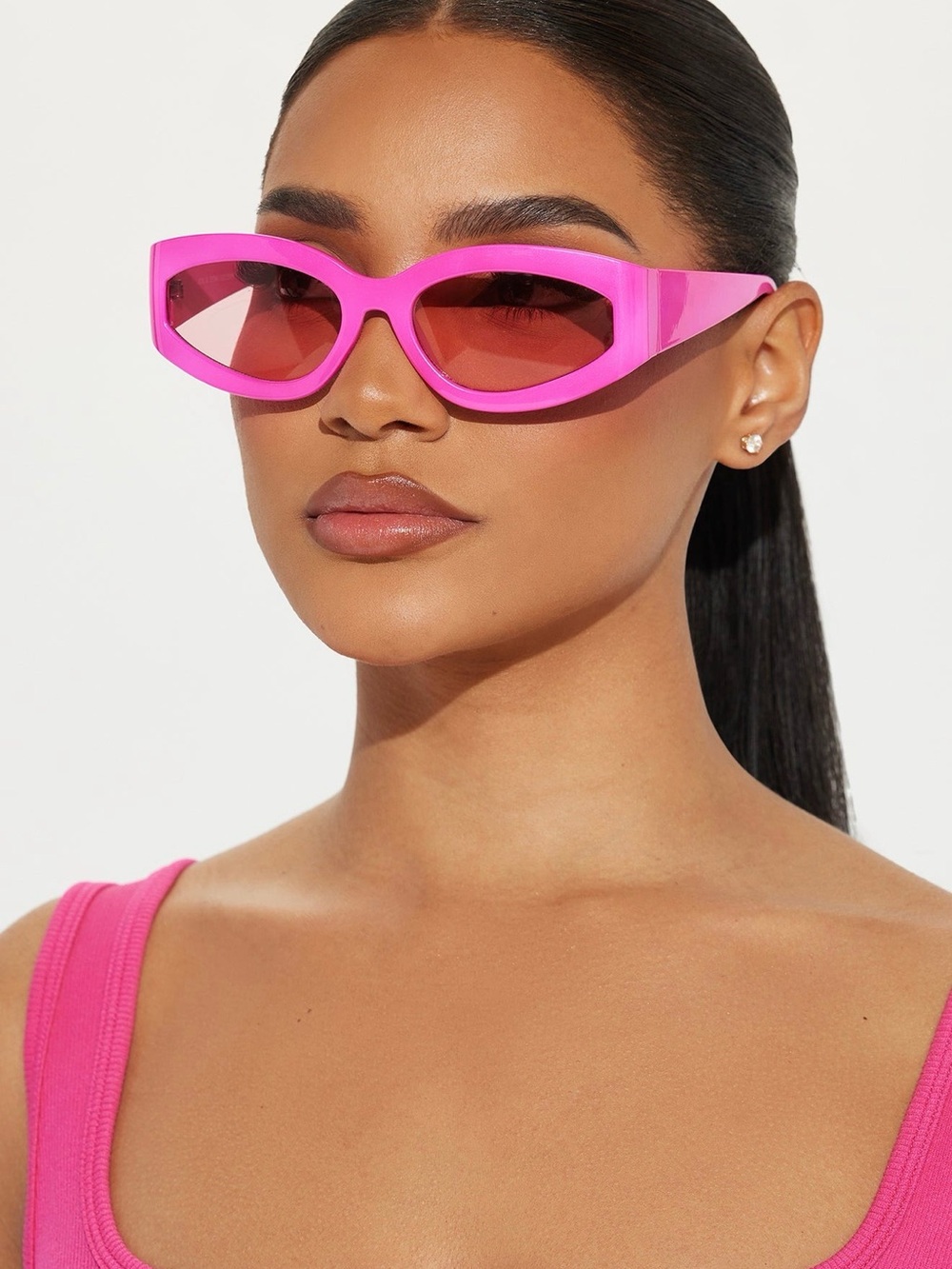 Hot Pink Cat-Eye Sunglasses